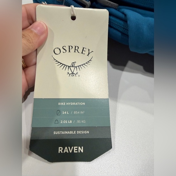 Osprey Women\'s Raven 14 L Hydration Pack 85 oz. Reservoir Backpack Blue NWT main image 5